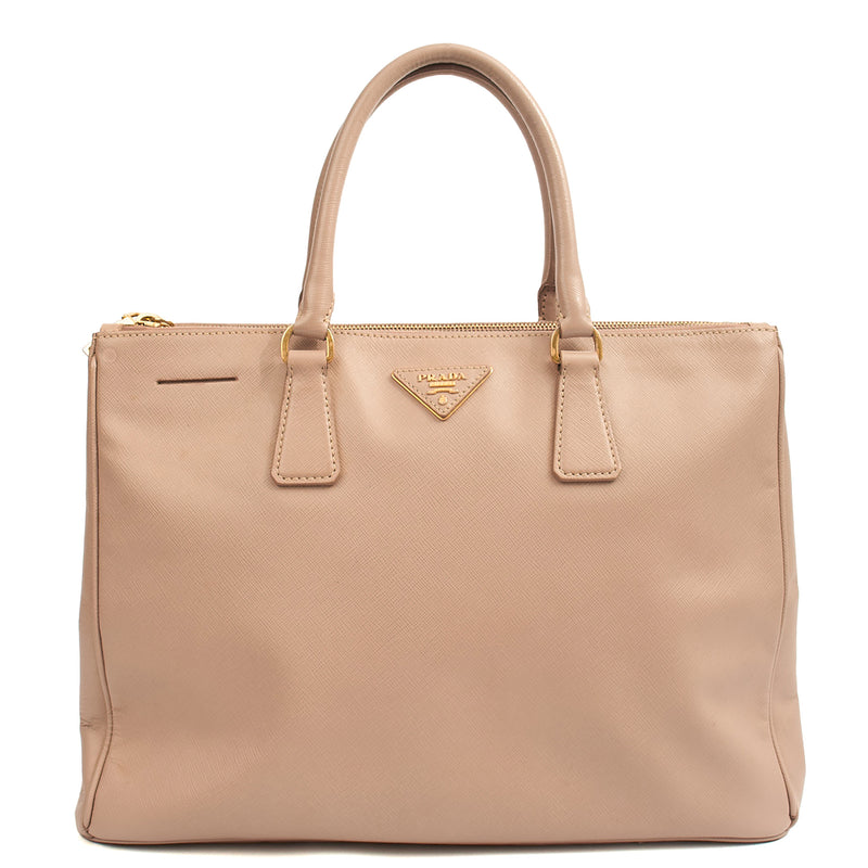 Picture of Prada Tote Galleria - Medium Double Zip Tote in Pink, Saffiano Leather