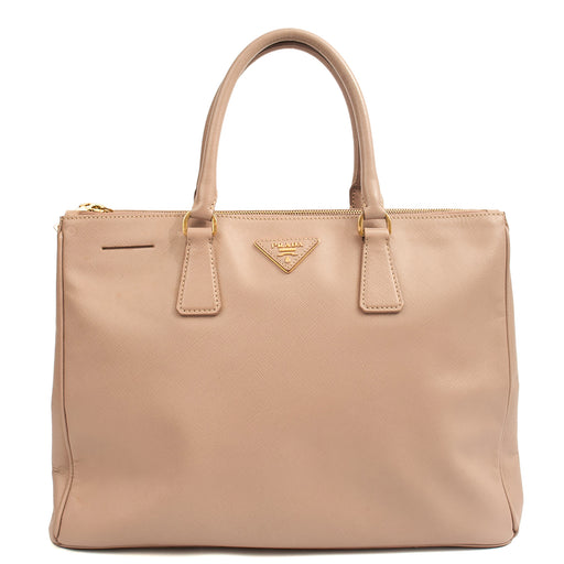 Picture of Prada Tote Galleria - Medium Double Zip Tote in Pink, Saffiano Leather