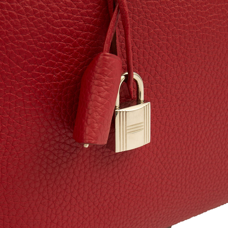 Picture of Hermes Tote Victoria 35 in Rouge Vif, Togo Leather