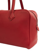 Picture of Hermes Tote Victoria 35 in Rouge Vif, Togo Leather