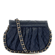 Picture of Chanel Cross Body Chain Around Flap in Navy, Calfskin Leather