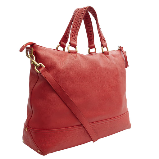 Picture of Mulberry Shoulder Bag Effie Tote in Red, Leather
