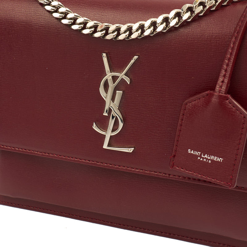 Picture of Saint Laurent Shoulder Bag Sunset - Medium in Red, Calfskin Leather