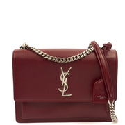 Picture of Saint Laurent Shoulder Bag Sunset - Medium in Red, Calfskin Leather