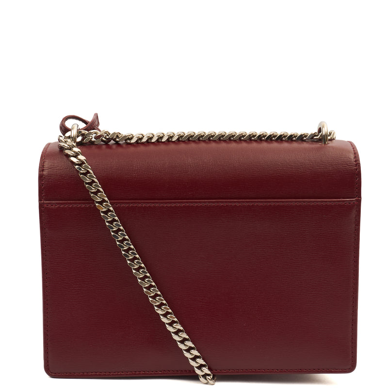 Picture of Saint Laurent Shoulder Bag Sunset - Medium in Red, Calfskin Leather