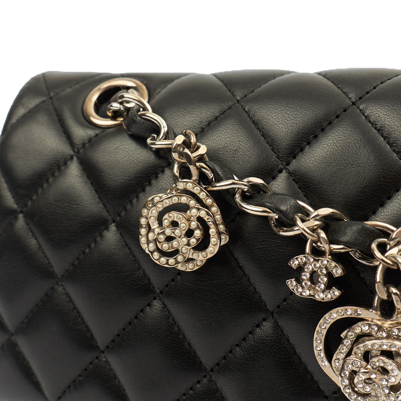 Picture of Chanel Shoulder Bag Valentines Single Flap - Medium in Black, Lambskin Leather