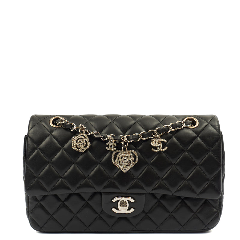 Picture of Chanel Shoulder Bag Valentines Single Flap - Medium in Black, Lambskin Leather