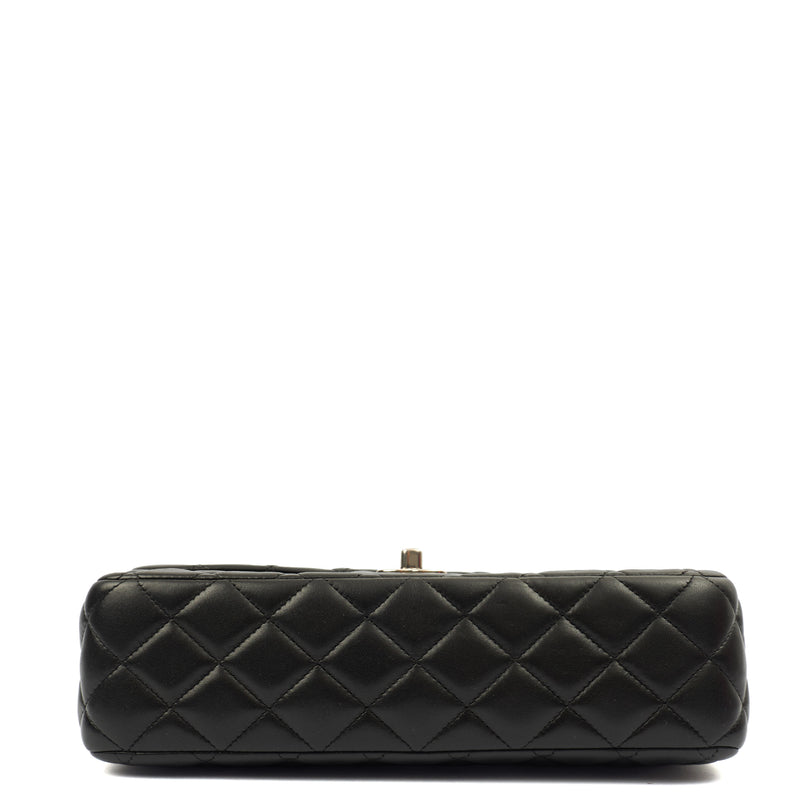 Picture of Chanel Shoulder Bag Valentines Single Flap - Medium in Black, Lambskin Leather