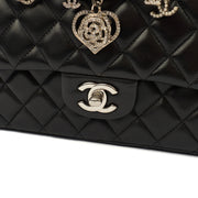 Picture of Chanel Shoulder Bag Valentines Single Flap - Medium in Black, Lambskin Leather
