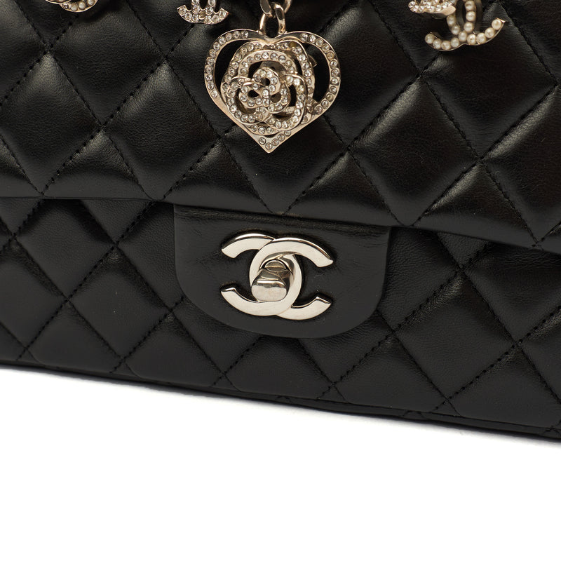 Picture of Chanel Shoulder Bag Valentines Single Flap - Medium in Black, Lambskin Leather