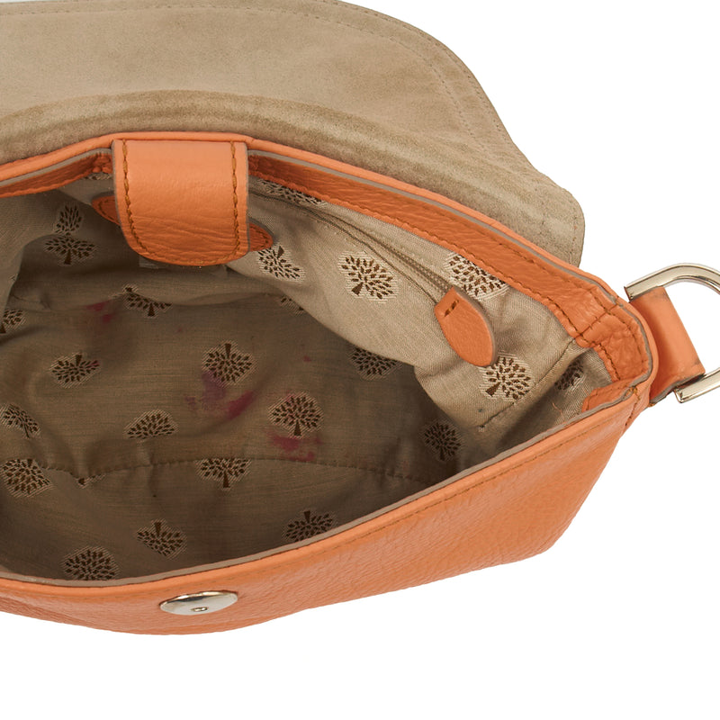 Picture of Mulberry Satchel Effie Satchel in Coral Orange, Calfskin Leather