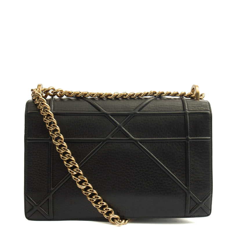 Picture of Christian Dior Shoulder Bag Diorama - Medium in Black, Calfskin