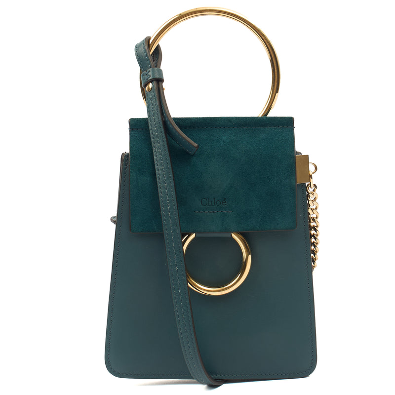 Picture of Chloe Cross Body Faye Day - Mini in Green, Calfskin Leather