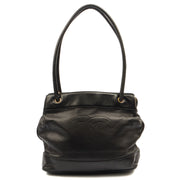 Picture of Chanel Tote Vintage Shoulder Bag in Black, Lambskin Leather