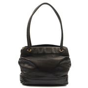 Picture of Chanel Tote Vintage Shoulder Bag in Black, Lambskin Leather