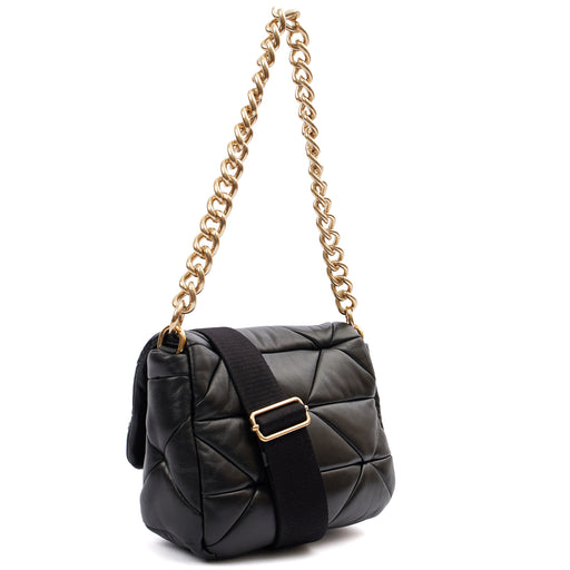 Picture of Prada Cross Body Padded Re-Nylon Shoulder Bag in Black, Leather