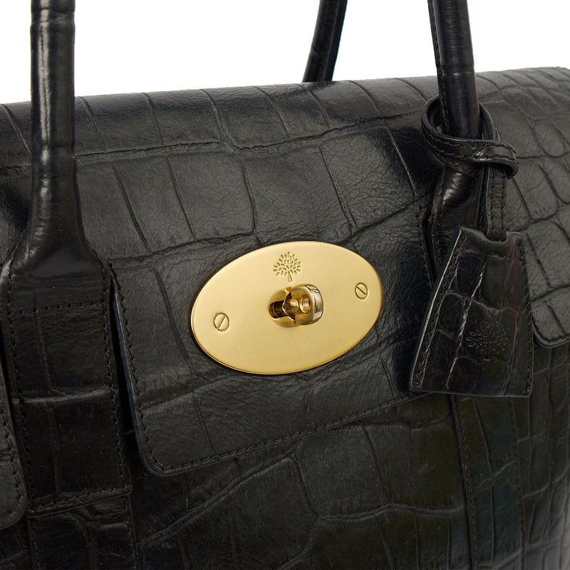 Picture of Mulberry Top Handle Bayswater Heritage in Black, Leather