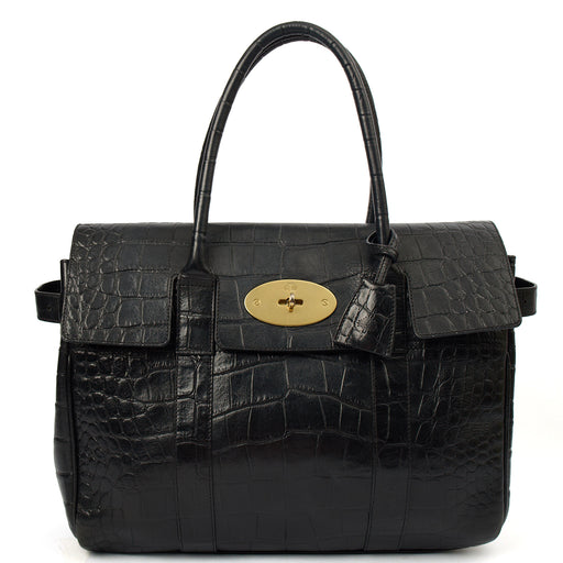 Picture of Mulberry Top Handle Bayswater Heritage in Black, Leather