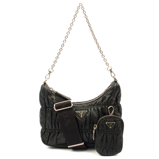 Picture of Prada Cross Body Re-Edition Quilted Crossbody in Black, Calfskin