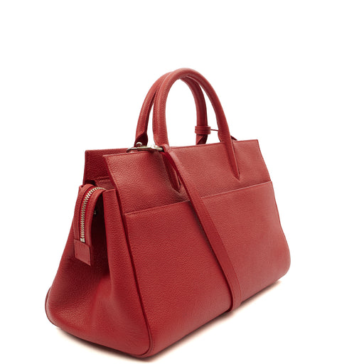 Picture of Saint Laurent Tote Cabas - Small in Red, Calfskin Leather