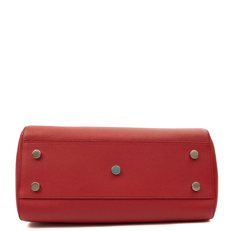 Picture of Saint Laurent Tote Cabas - Small in Red, Calfskin Leather