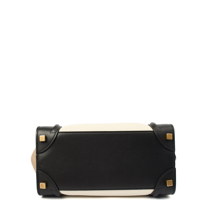 Picture of Celine Top Handle Luggage - Micro in Bi Colour, Leather