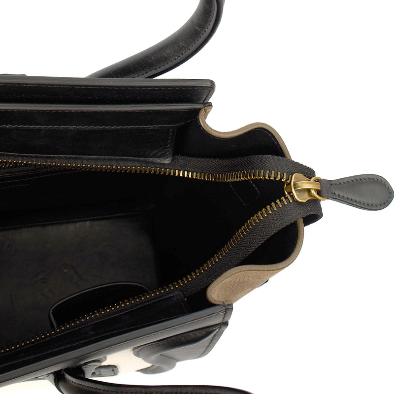 Picture of Celine Top Handle Luggage - Micro in Bi Colour, Leather