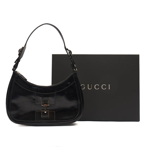 Picture of Gucci Shoulder Bag Jackie in Black, Patent Leather