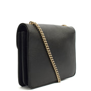 Picture of Gucci Cross Body Interlocking GG Shoulder Bag - Small in Black, Leather
