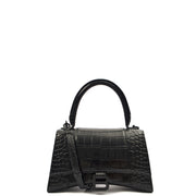 Picture of Balenciaga Top Handle Hourglass Top Handle Small in Black, Exotic Effect Leather