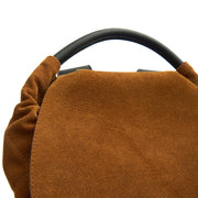 Picture of Loewe Backpack Flamenco in Brown, Suede