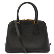 Picture of Prada Tote Promenade - Small in Black, Saffiano Leather