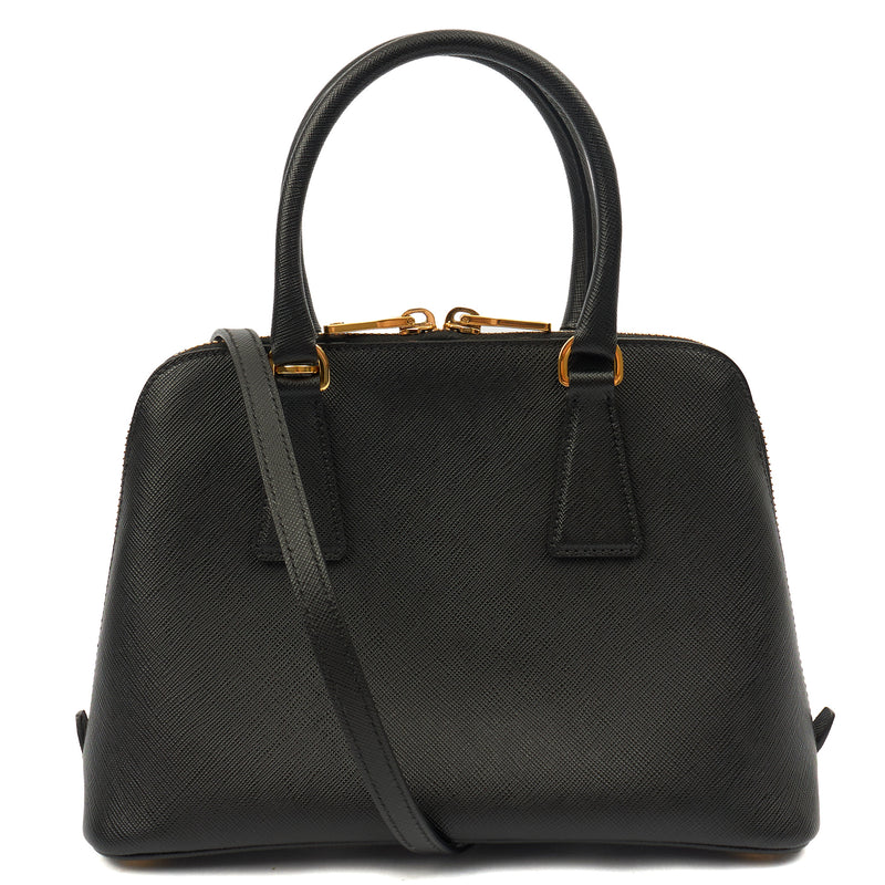 Picture of Prada Tote Promenade - Small in Black, Saffiano Leather