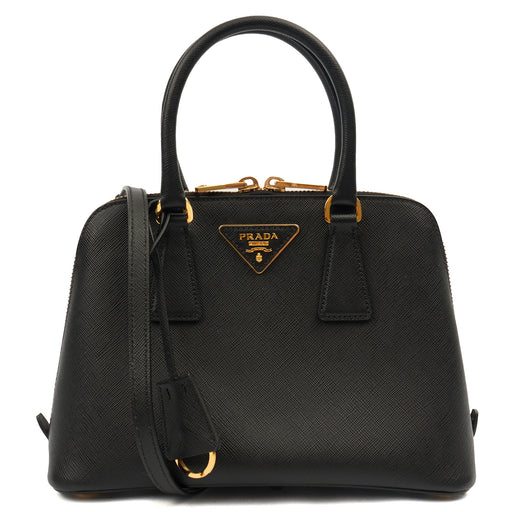Picture of Prada Tote Promenade - Small in Black, Saffiano Leather