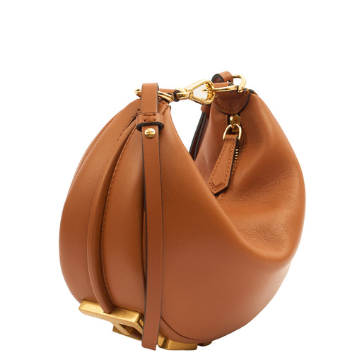 Picture of Fendi Cross Body Fendigraphy Small in Brown, Leather