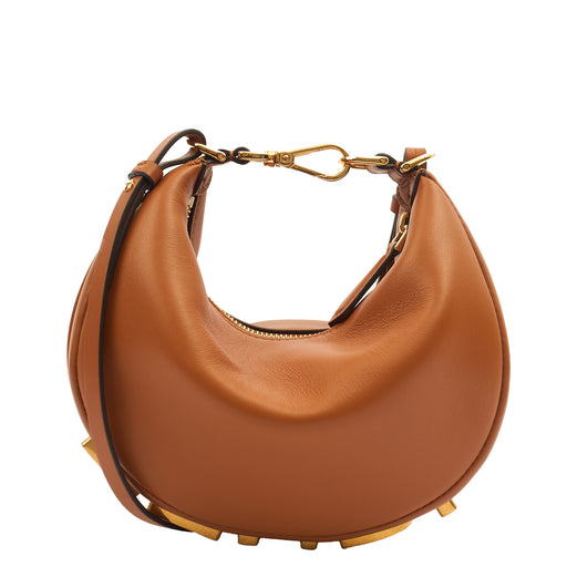 Picture of Fendi Cross Body Fendigraphy Small in Brown, Leather