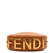 Picture of Fendi Cross Body Fendigraphy Small in Brown, Leather