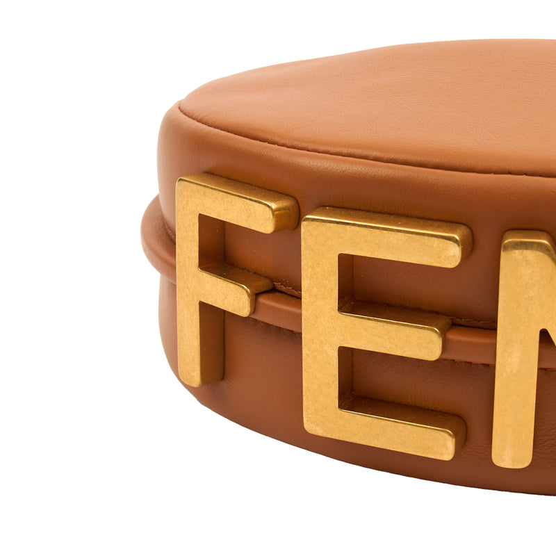 Picture of Fendi Cross Body Fendigraphy Small in Brown, Leather