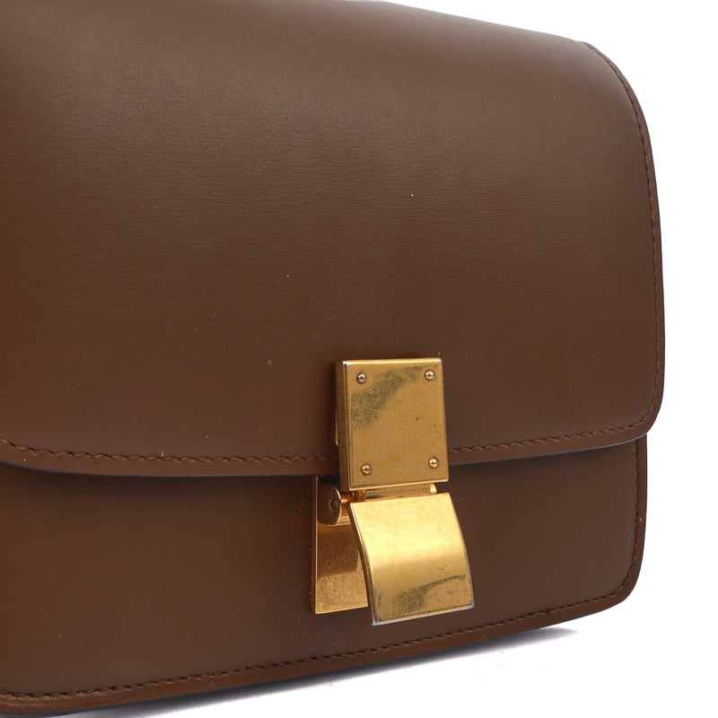 Picture of Celine Shoulder Bag Box Bag - Medium in Brown, Leather