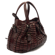 Picture of Burberry Tote Shoulder Bag in Burgandy, Leather