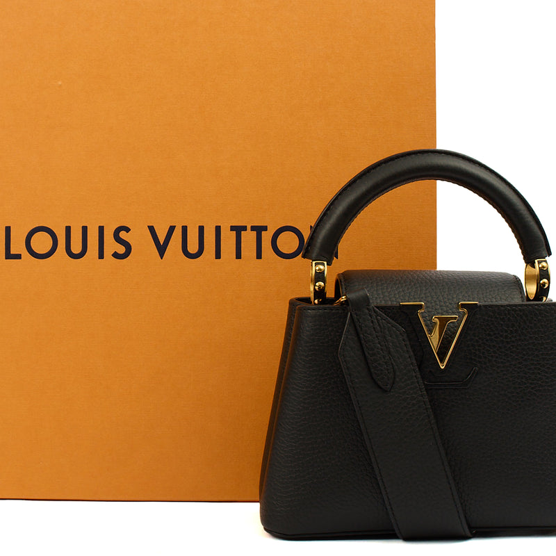 Picture of Louis Vuitton Mini Bag Capucines Mini in Black, Taurillon Leather