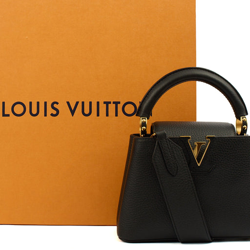 Picture of Louis Vuitton Mini Bag Capucines Mini in Black, Taurillon Leather