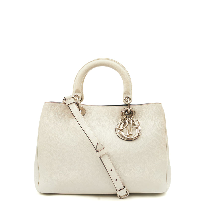 Picture of Christian Dior Tote Diorissimo - Small in White, Calfskin