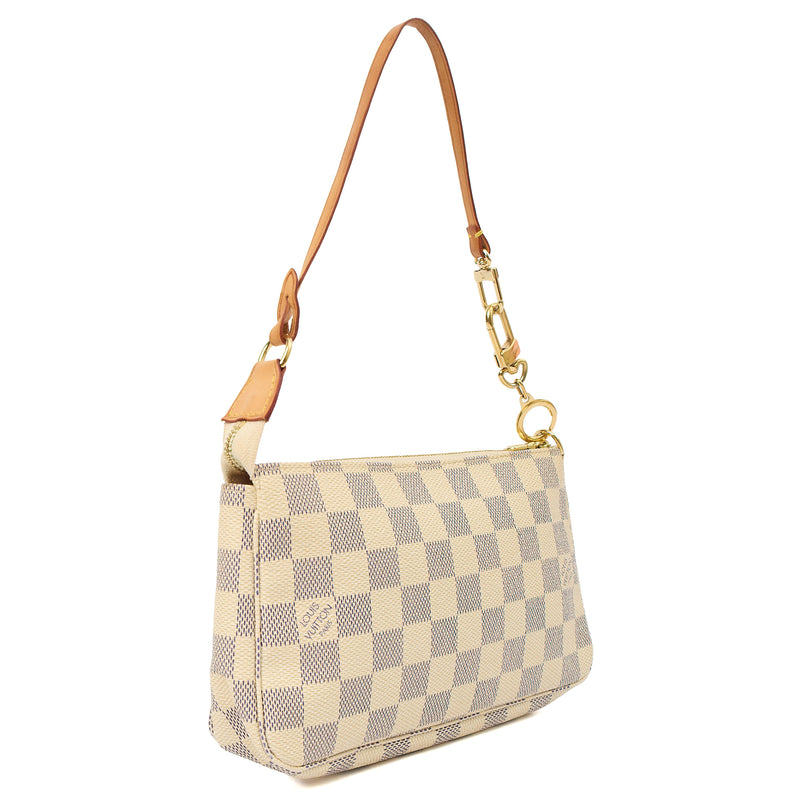 Picture of Louis Vuitton Shoulder Bag Pochette in Damier Azur, Canvas