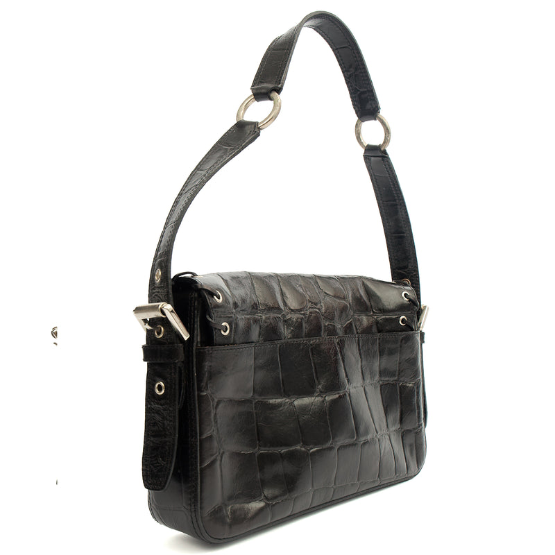Picture of Mulberry Shoulder Bag Vintage Shoulder Bag in Black, Exotic Effect Leather