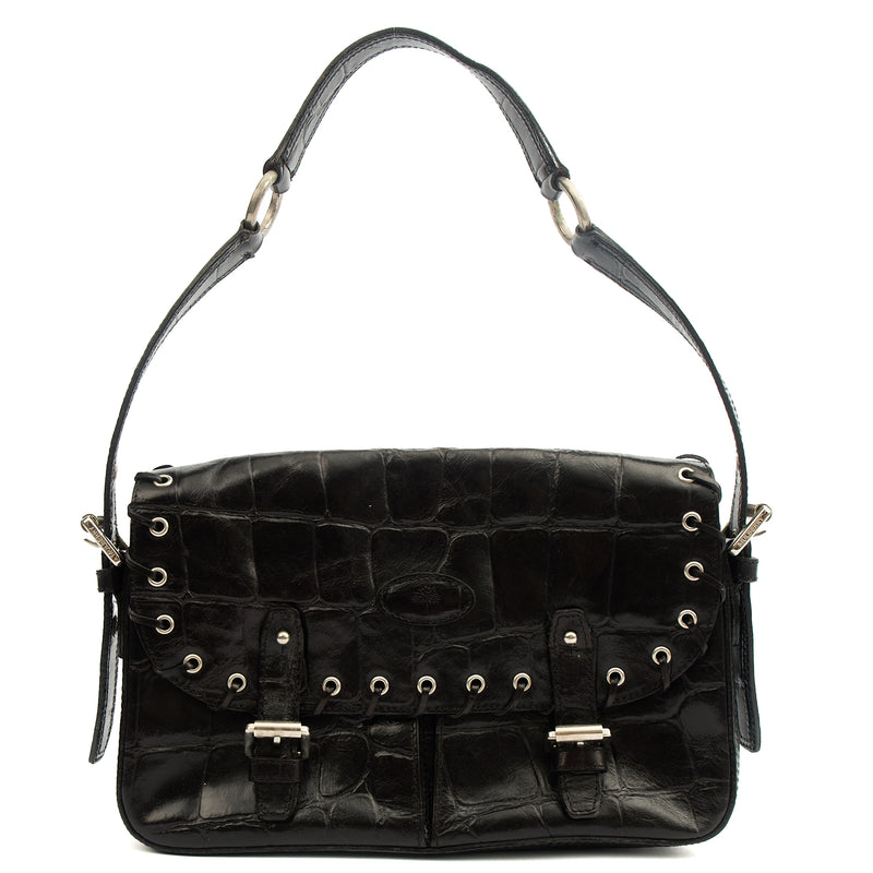 Picture of Mulberry Shoulder Bag Vintage Shoulder Bag in Black, Exotic Effect Leather