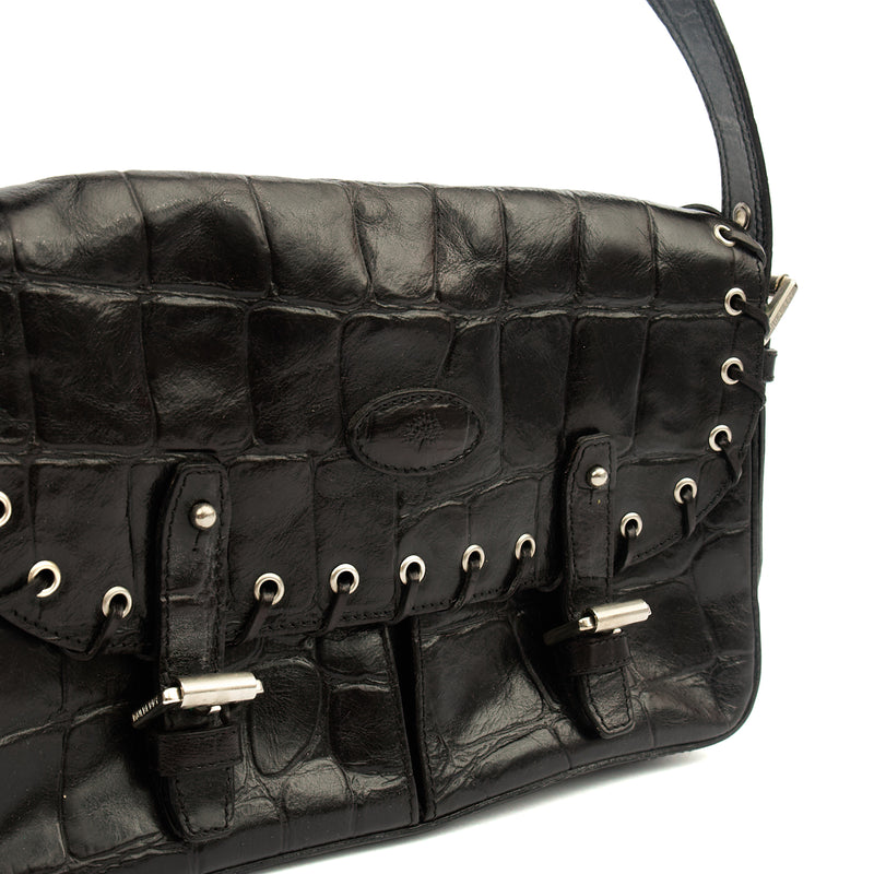 Picture of Mulberry Shoulder Bag Vintage Shoulder Bag in Black, Exotic Effect Leather