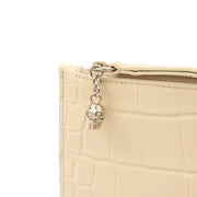 Picture of Alexander McQueen Clutch Clutch  in Neutral, Exotic Effect Leather