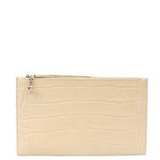 Picture of Alexander McQueen Clutch Clutch  in Neutral, Exotic Effect Leather