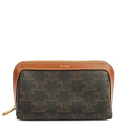 Picture of Celine Cosmetic Bag Zip Pouch in Brown, Box Calfskin